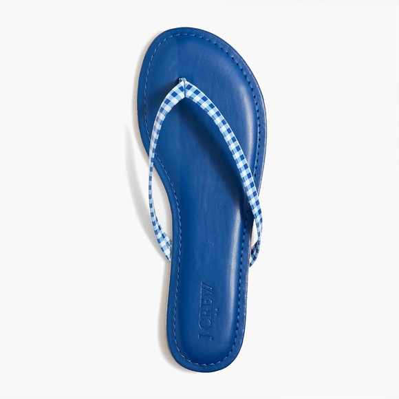 Flip Flops J.Crew Brand New Blue size 8-9 - Picture 3 of 7